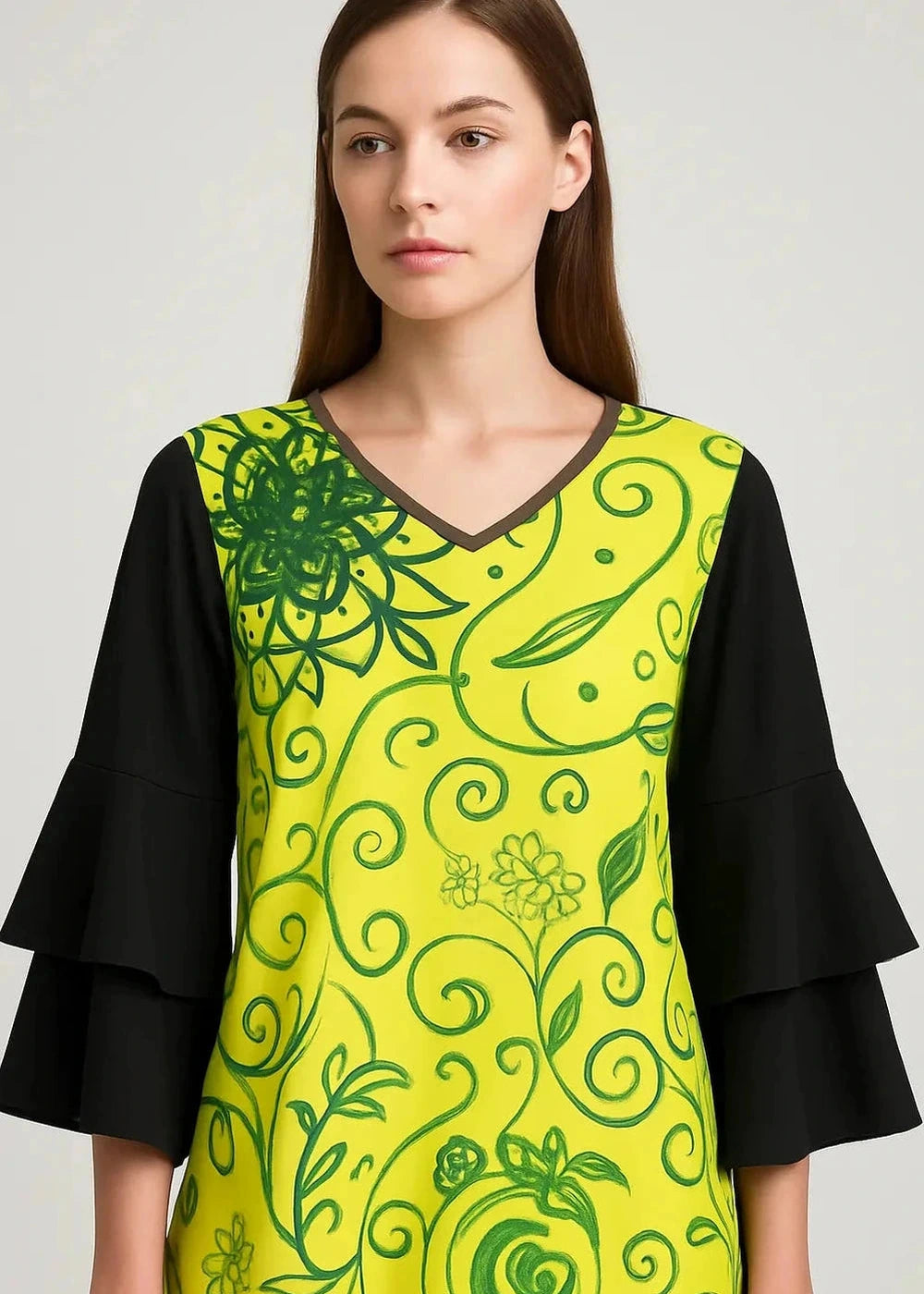 Stacked Ruffle Sleeve Top