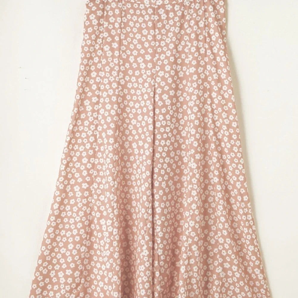 Floral Wide Leg Pants - 100% Polyester