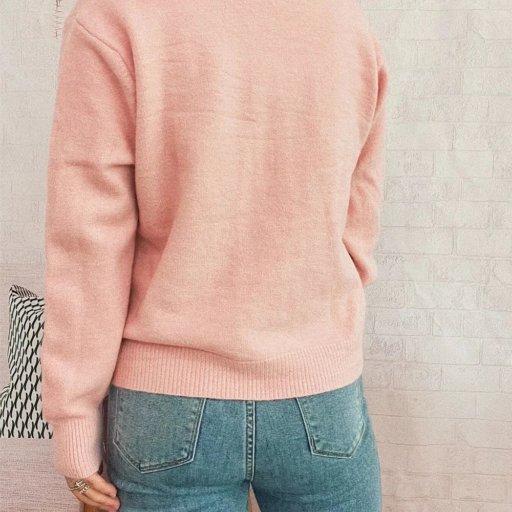Flower Button Up Long Sleeve Cardigan