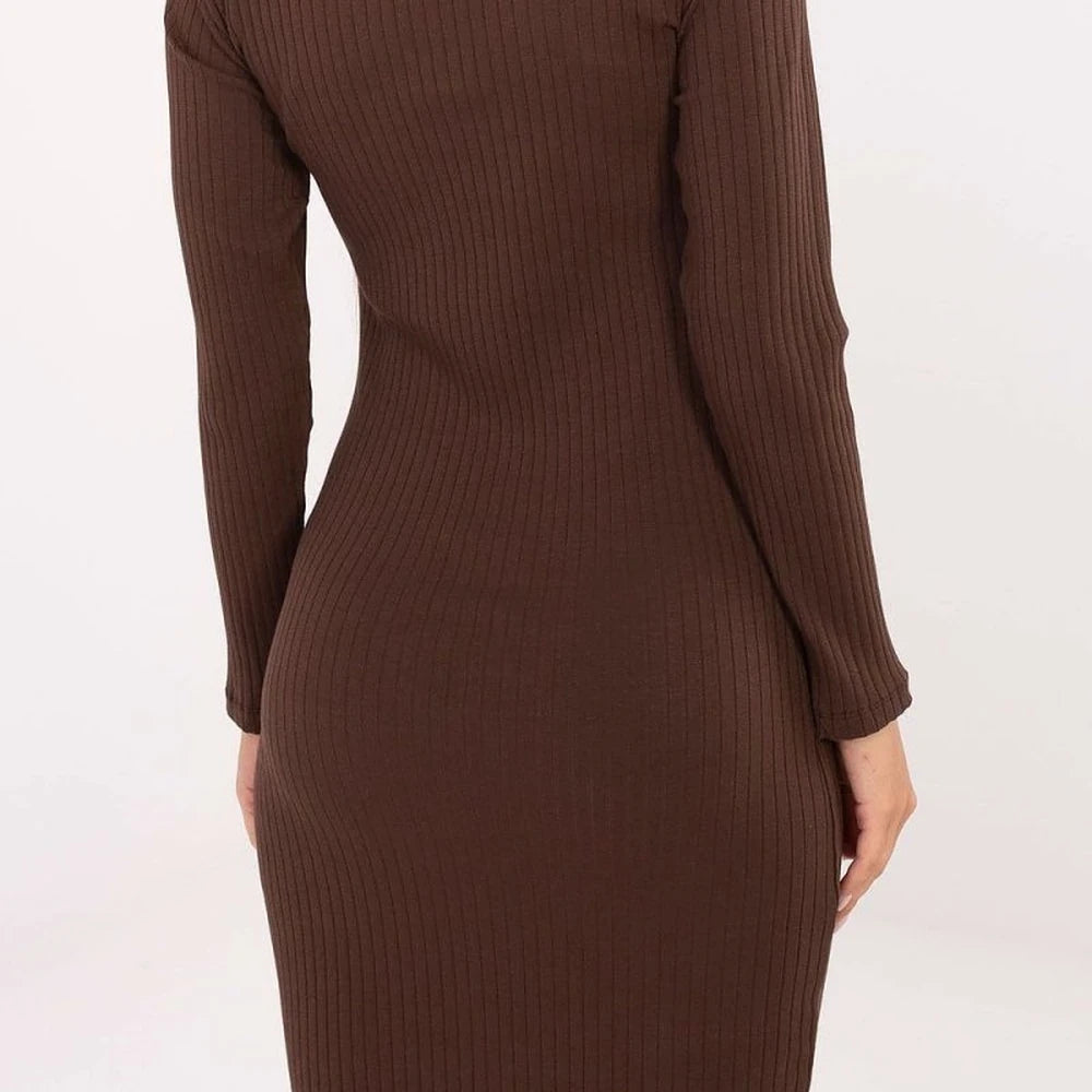 Ribbed Cotton Pencil Dress