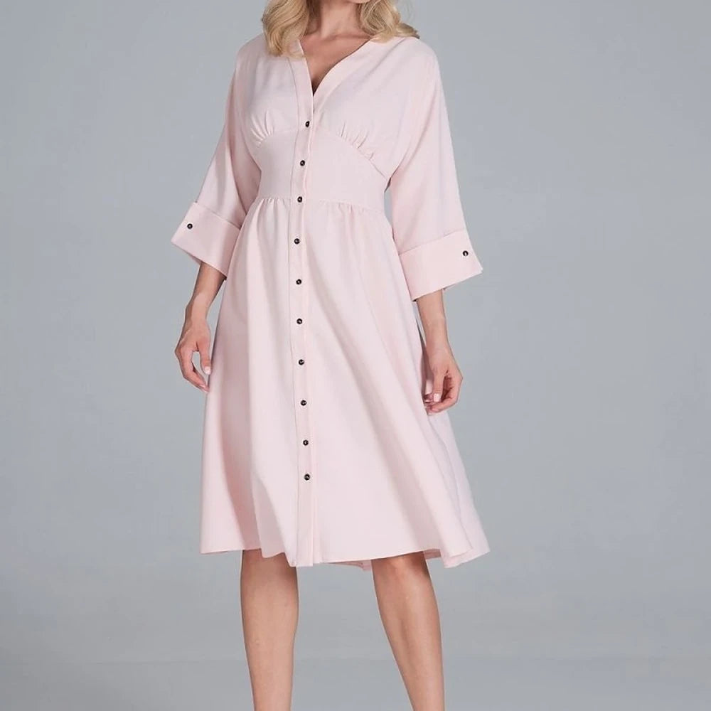 Midi Dress with Kimono Top