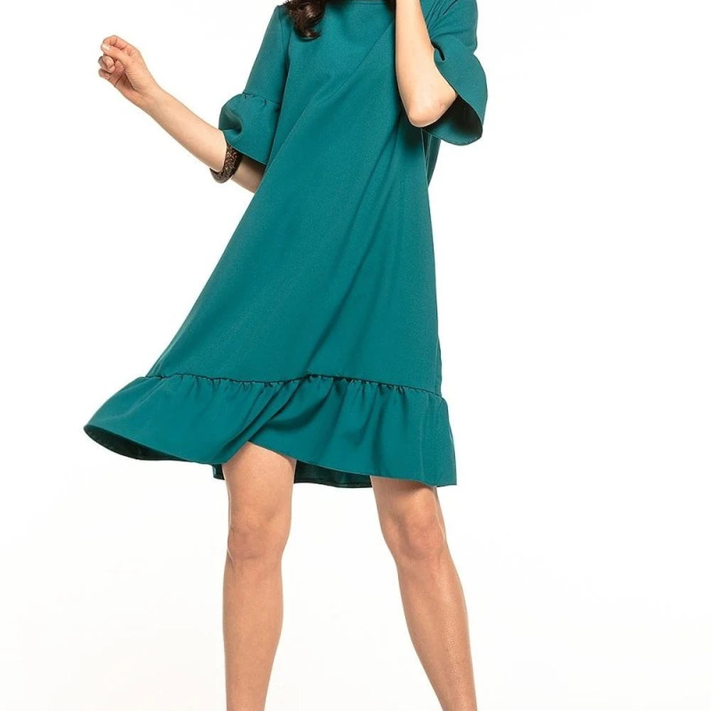 Mini Dress with Bow and Frill