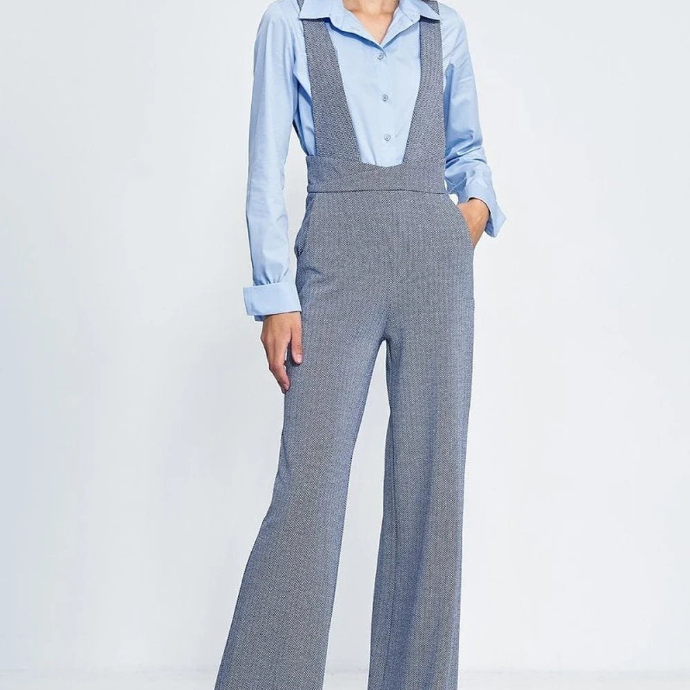 High-Waisted Jumpsuit with Wide Legs
