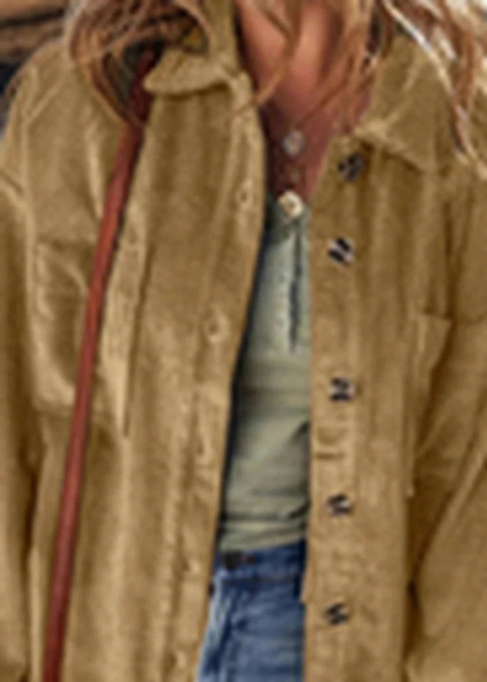 Polyester blend long sleeve jacket