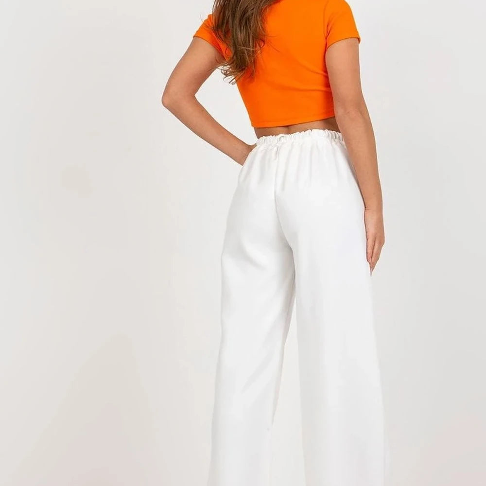 Women's High-Waisted Pleated Trousers
