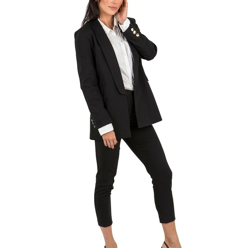 Extended Cotton Blend Jacket with Pockets