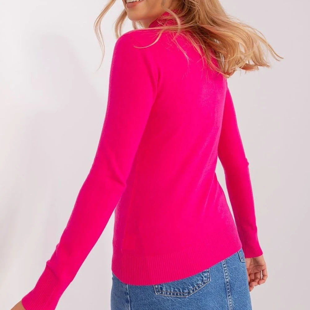 Striped Turtleneck Long Sleeve Sweater