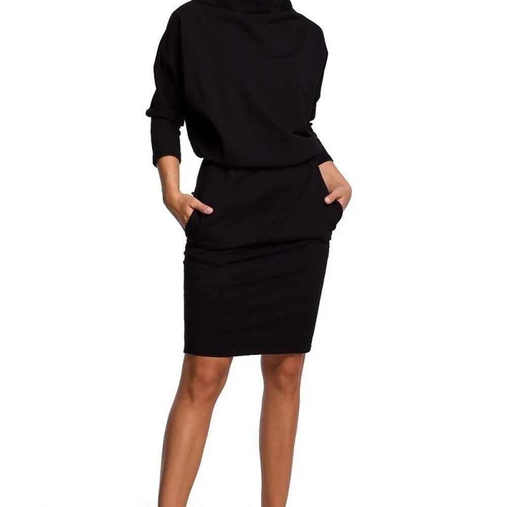 Cotton Knit Pencil Skirt Dress