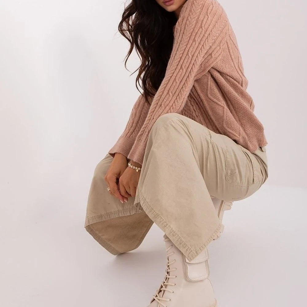 Variegated Texture Round Neck Cardigan