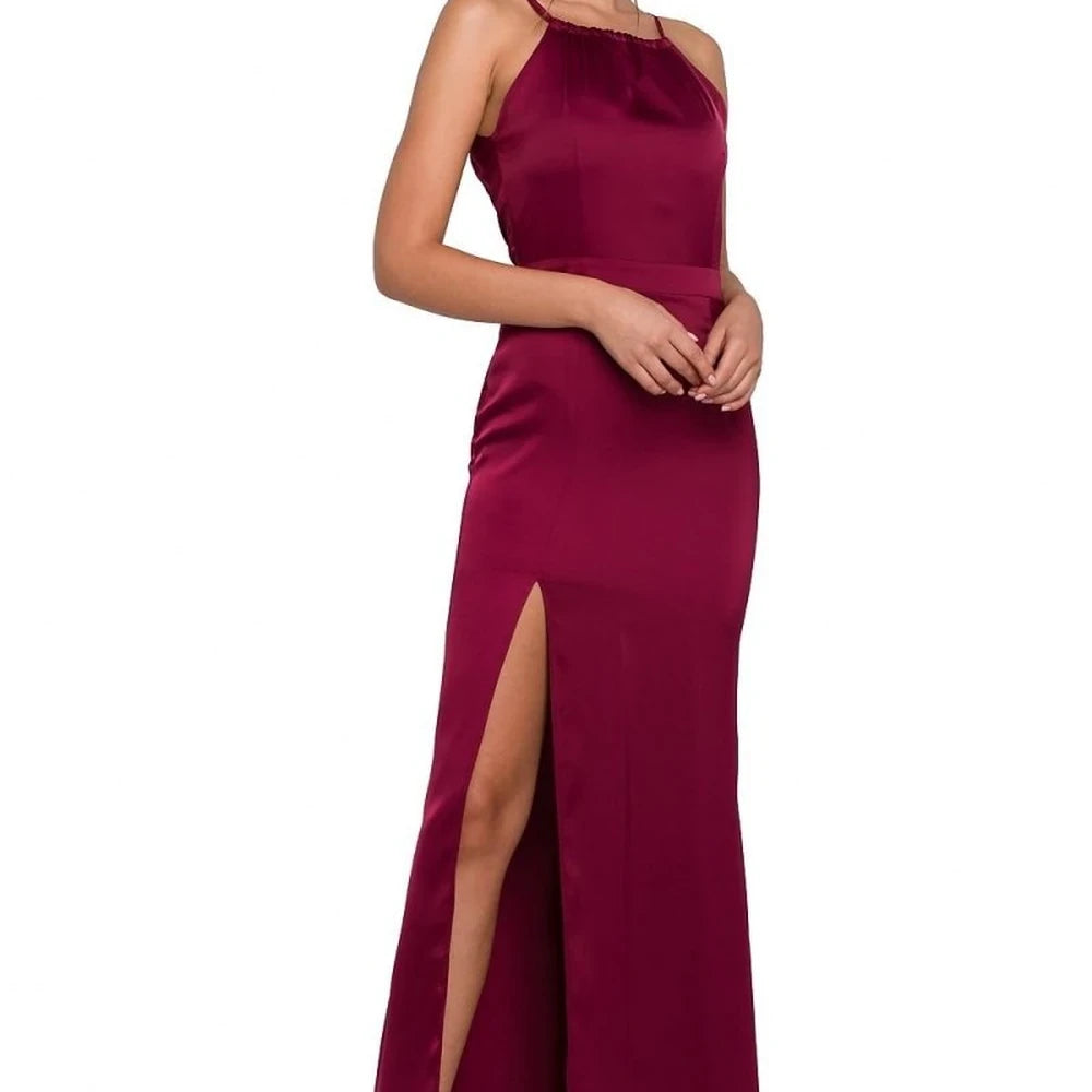 Green Halter Neck Maxi Dress