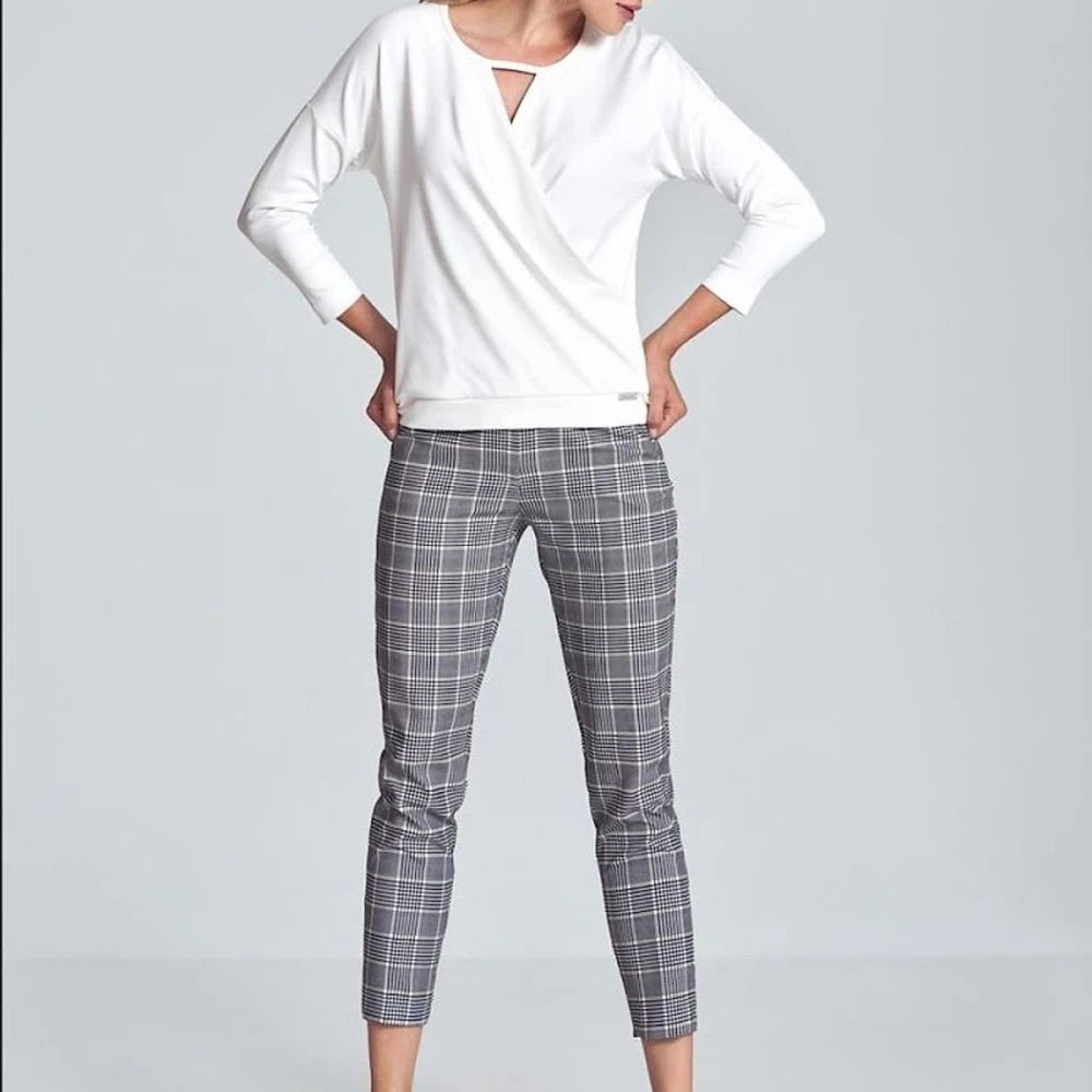 Chic Envelope Neckline Blouse