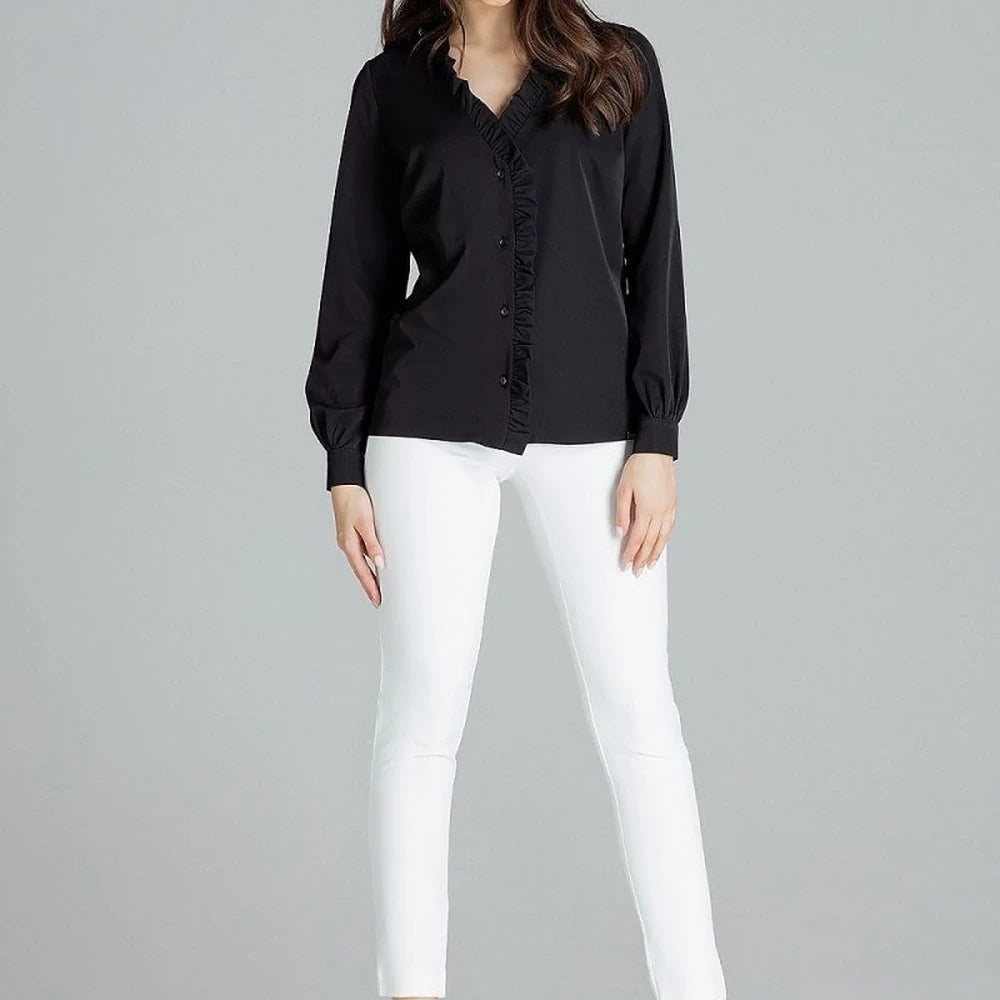Classic Shirt with Heart Neckline