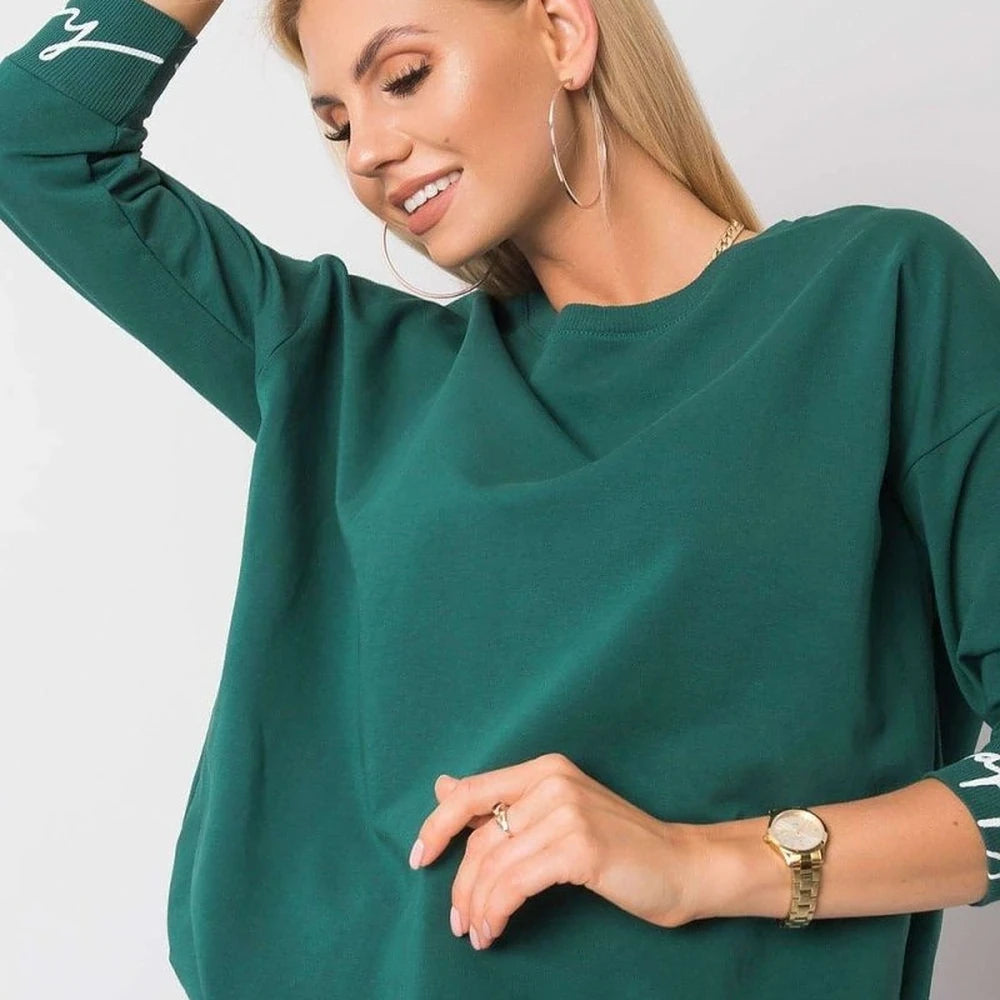 Cotton Spandex Sweatshirt - 3/4 Sleeve