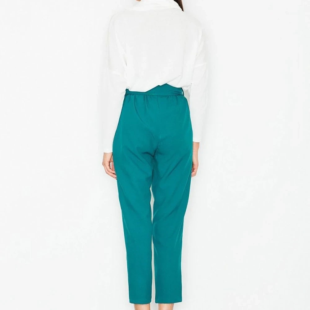 Women's Polyester Trousers with Sash