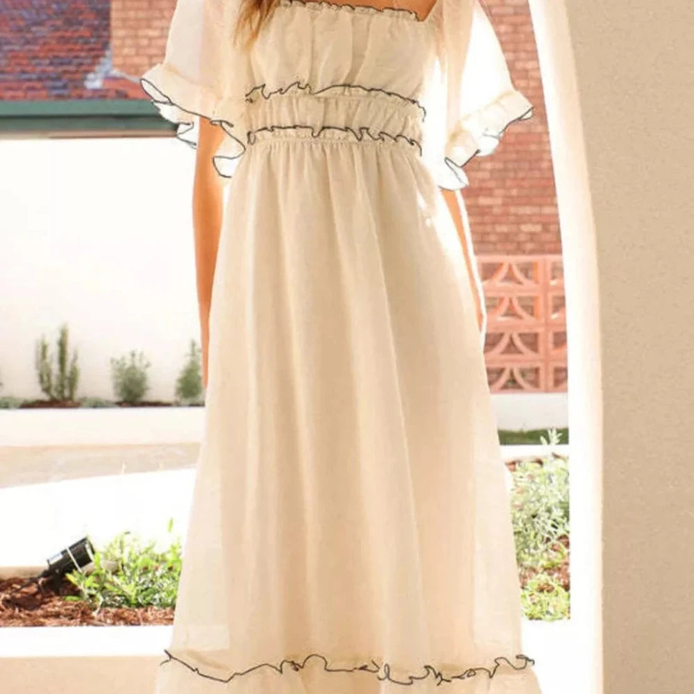 Ruffled Tiered Maxi Dress