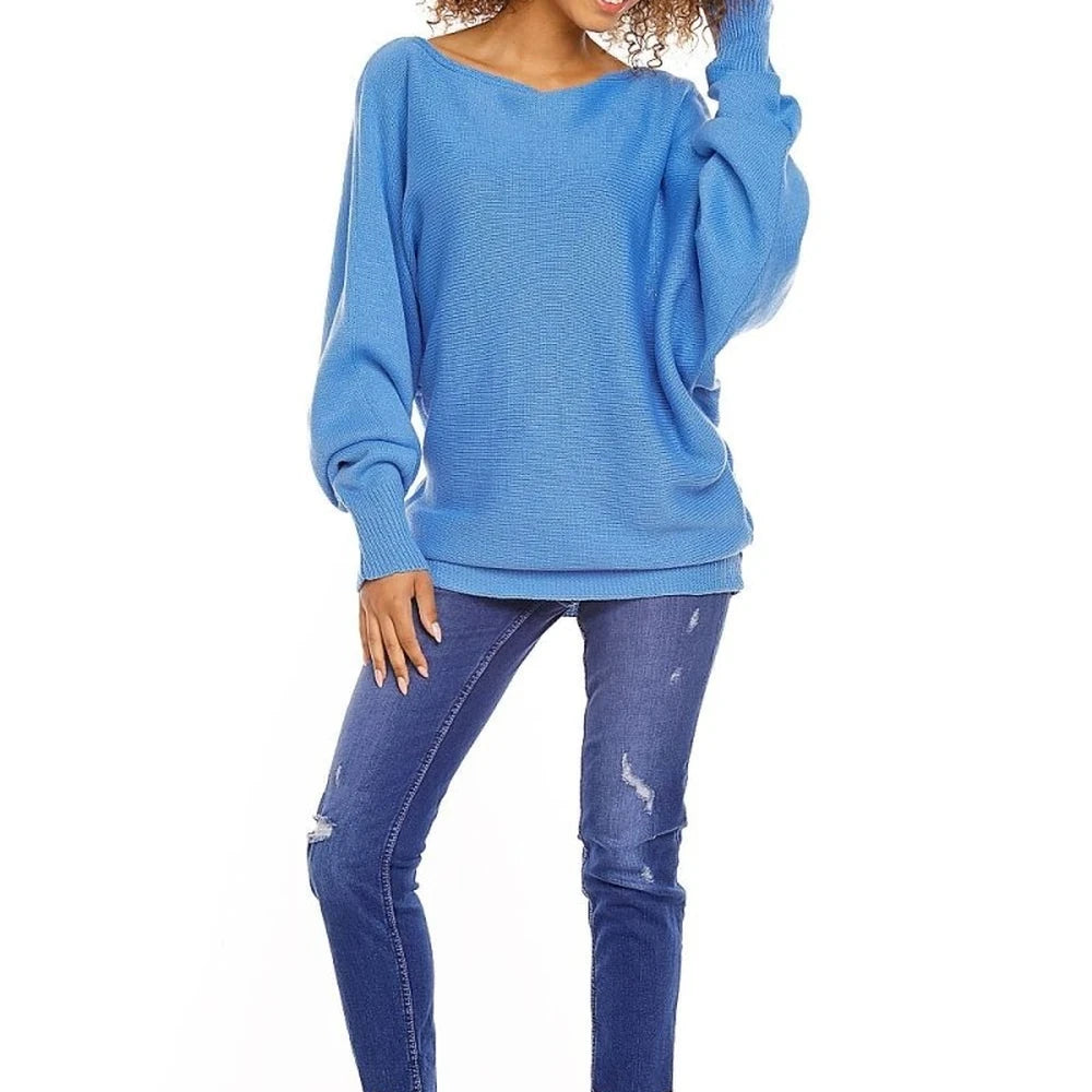Oversize Pregnancy Sweater with Boat Neck