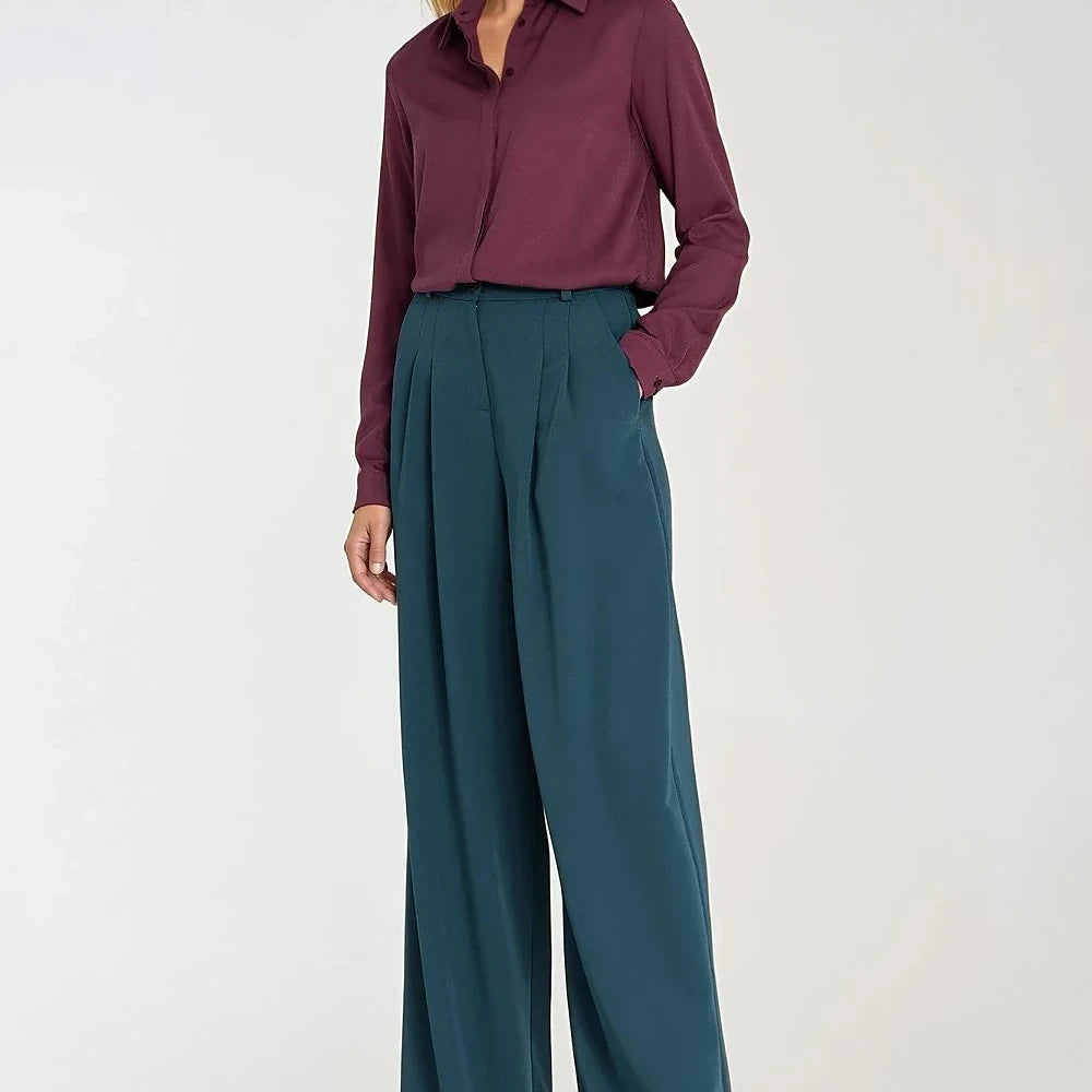 Viscose Long Sleeve Shirt with Collar