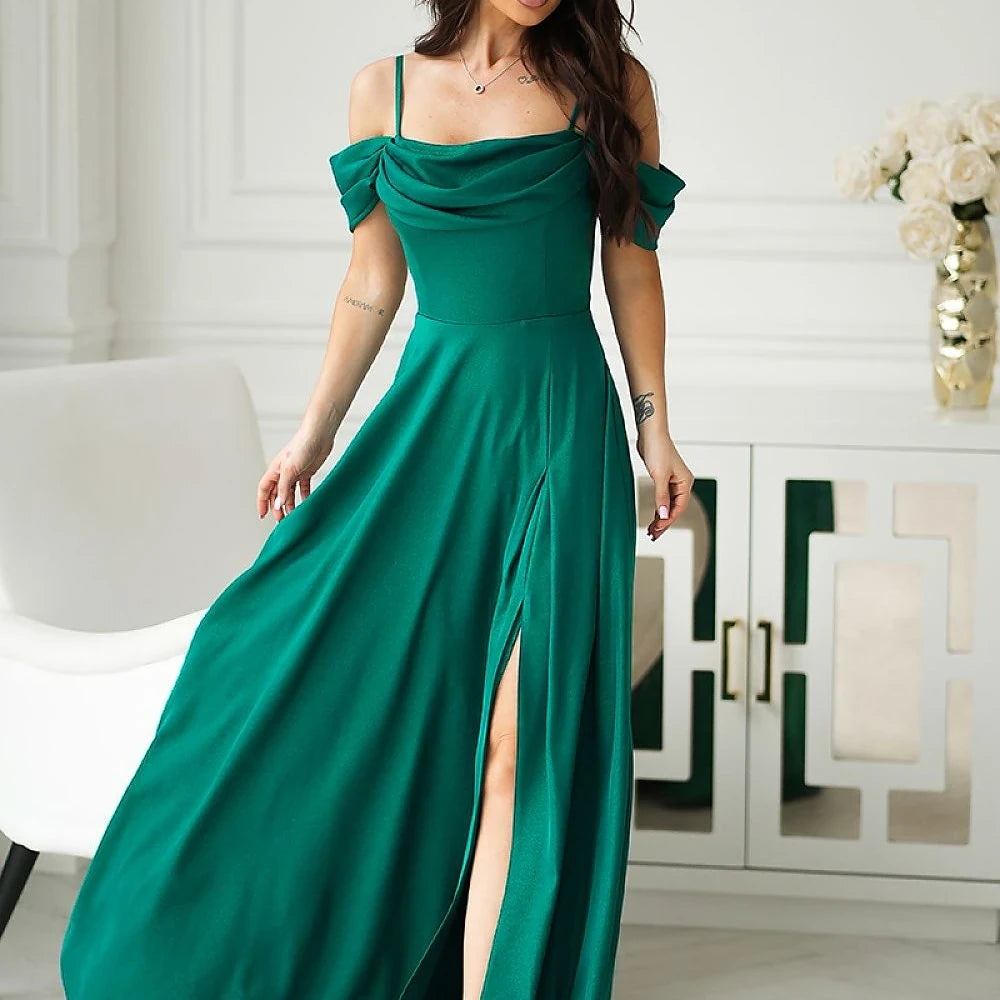 Flowing Maxi Dress with Slit