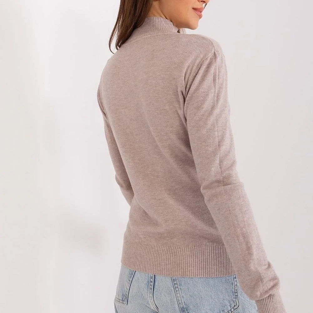 Striped Turtleneck Long Sleeve Sweater
