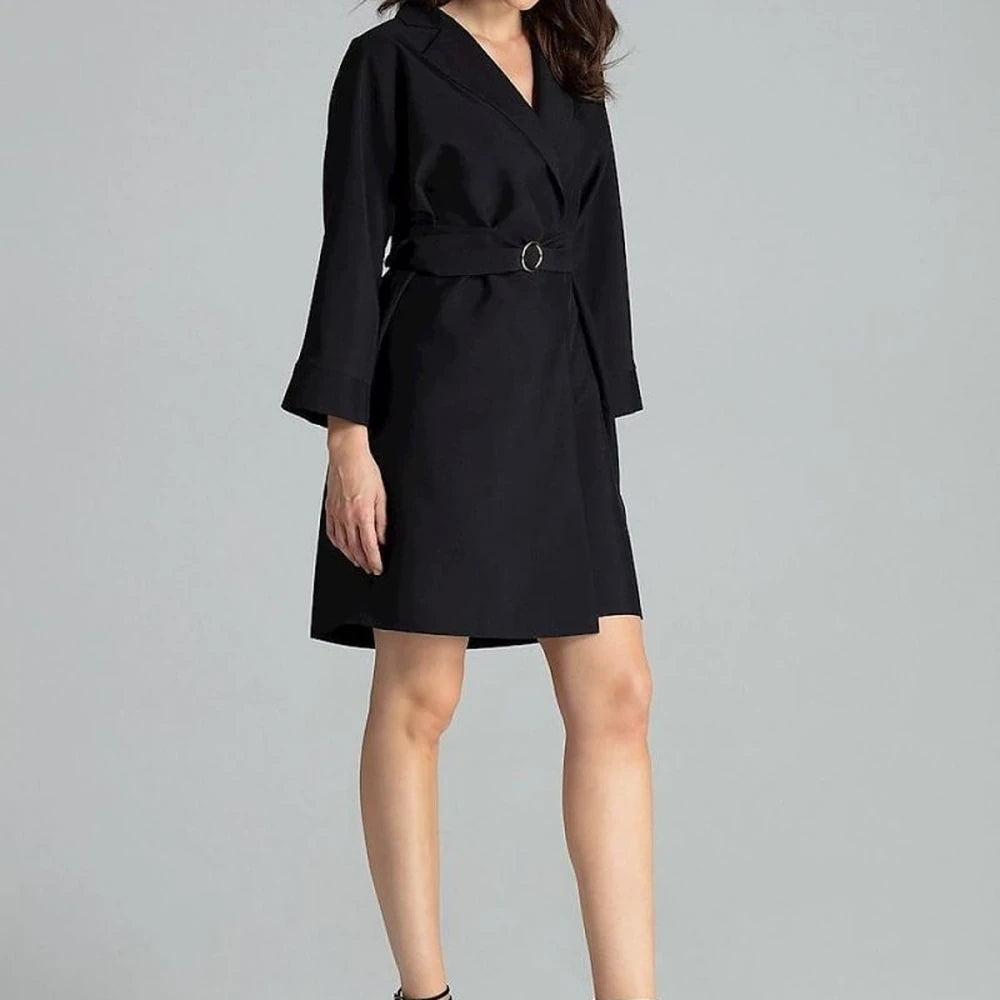 Polyester Lapel Dress-Jacket