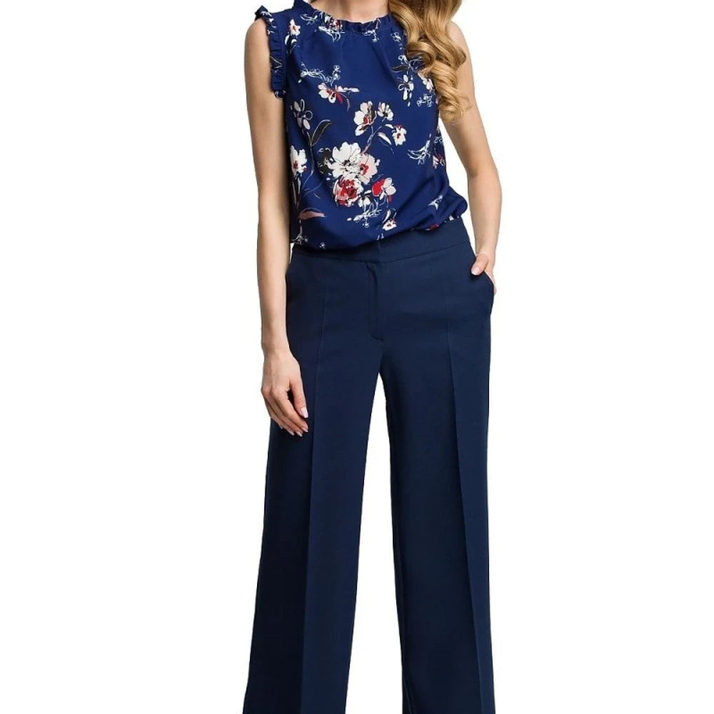 Women's Wide Leg Trousers with Pockets