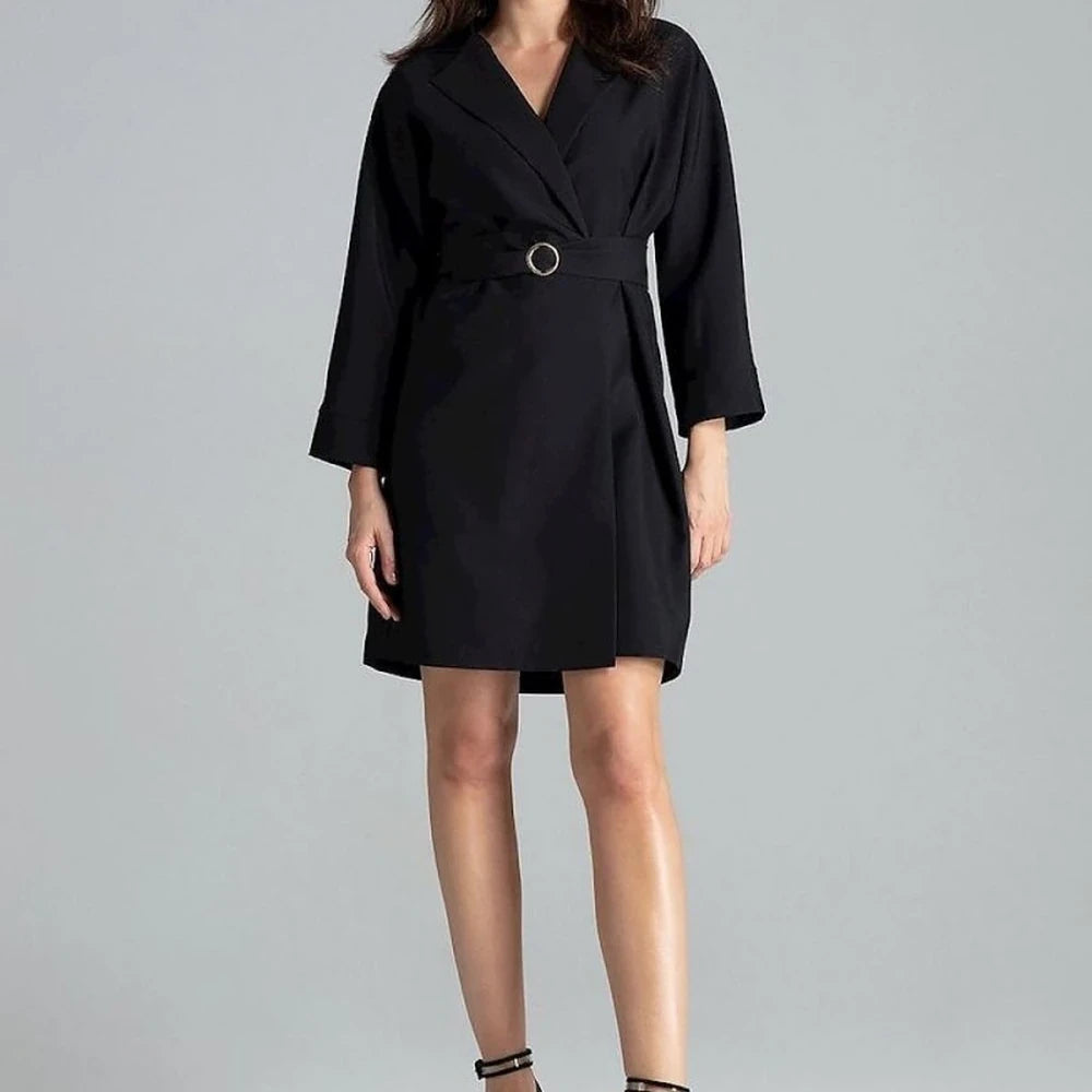 Polyester Lapel Dress-Jacket