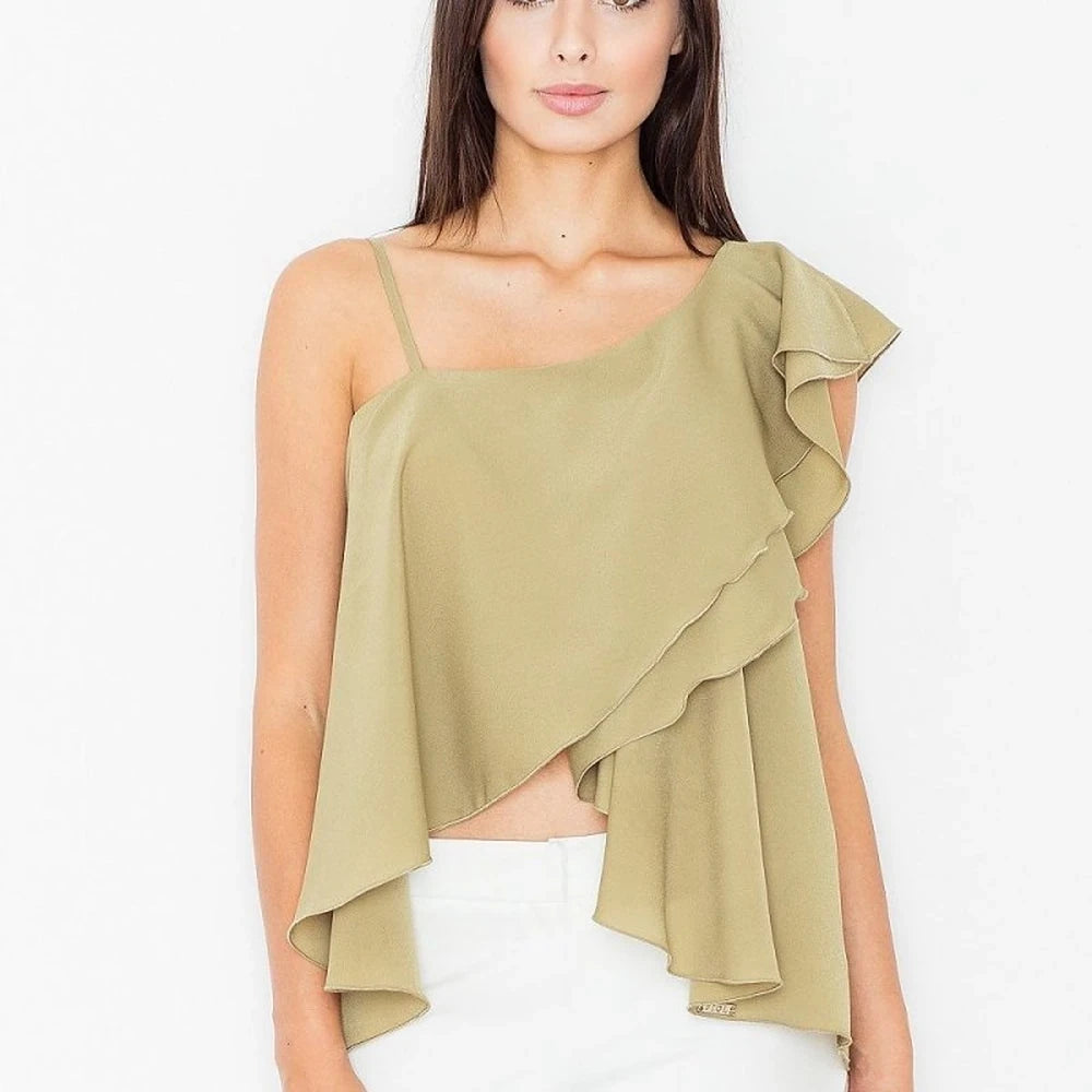 Women's Elegant Frill Blouse | Versatile Top