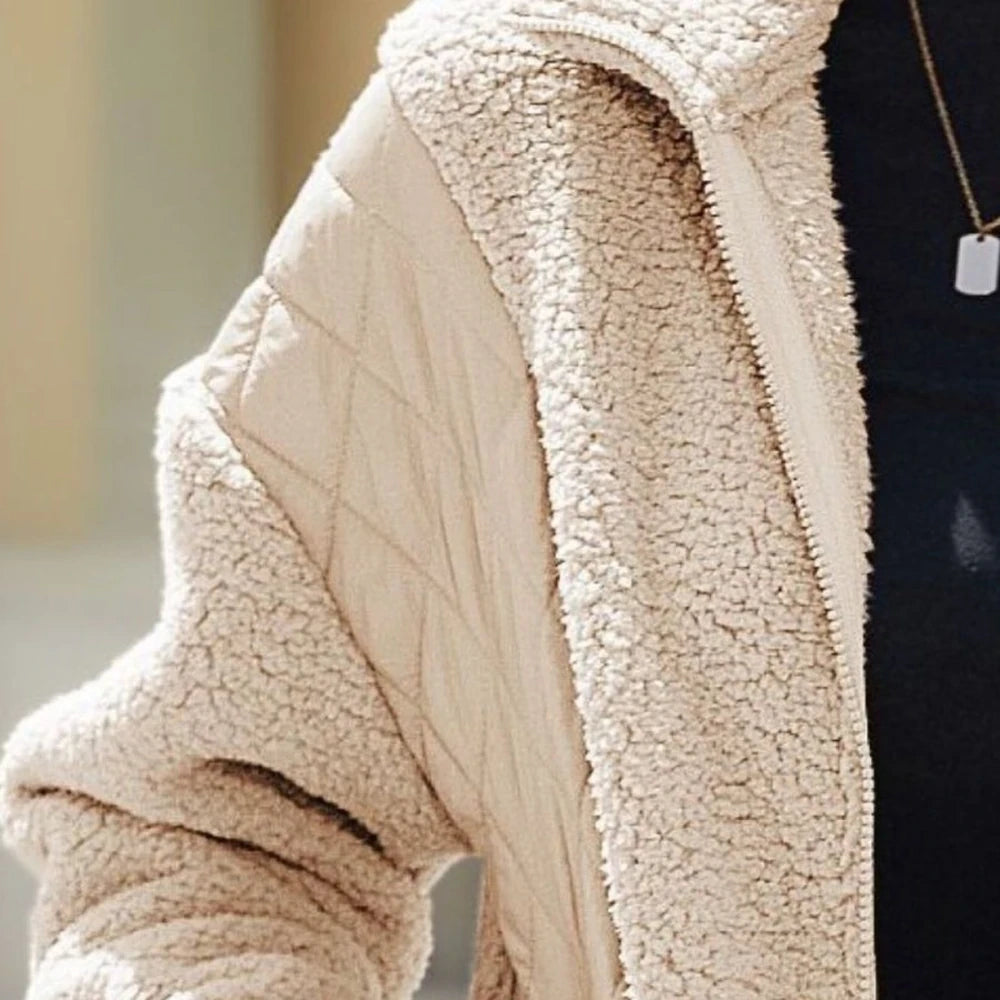 Collared Zip-Up Jacket with Pockets