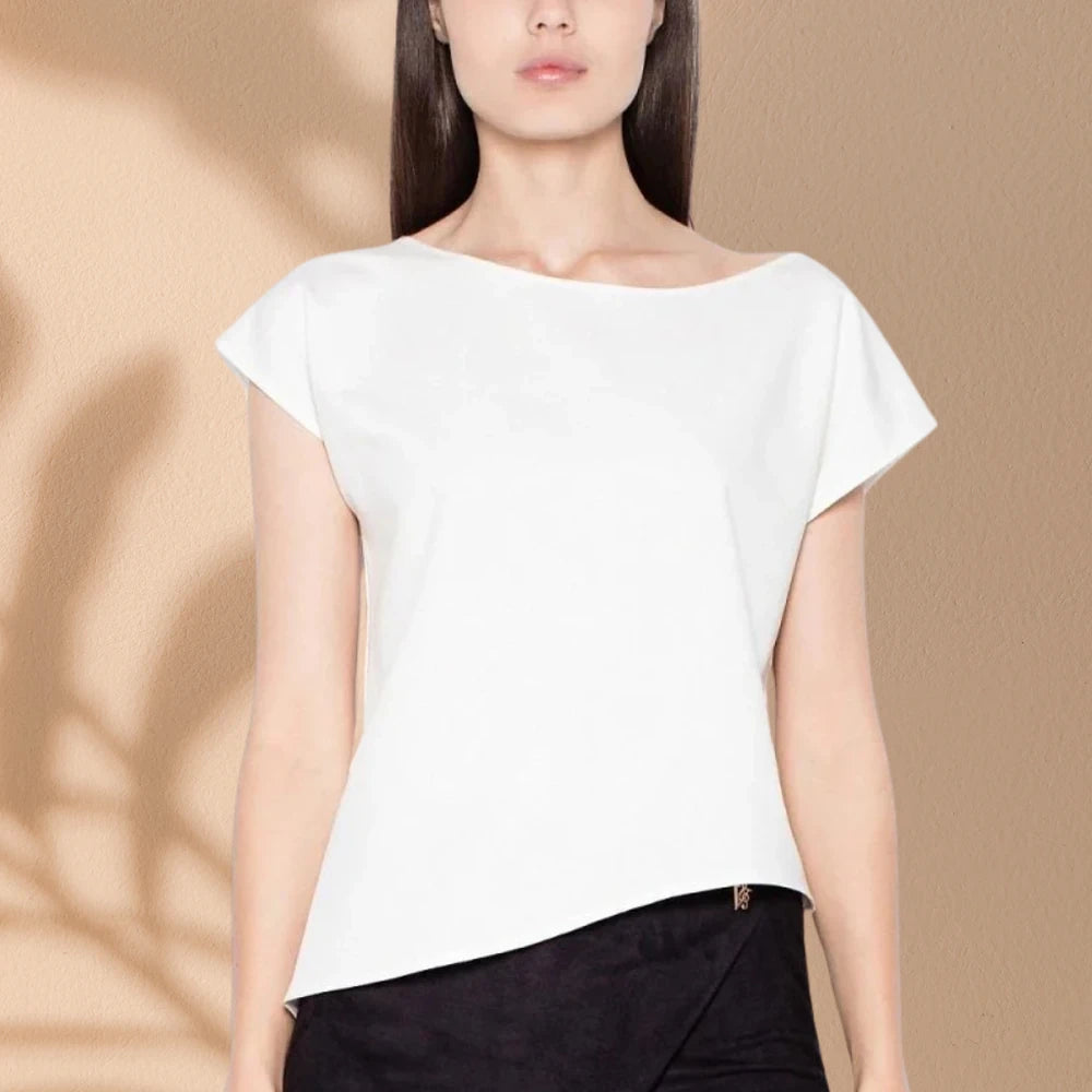 Asymmetric Sleeveless Blouse