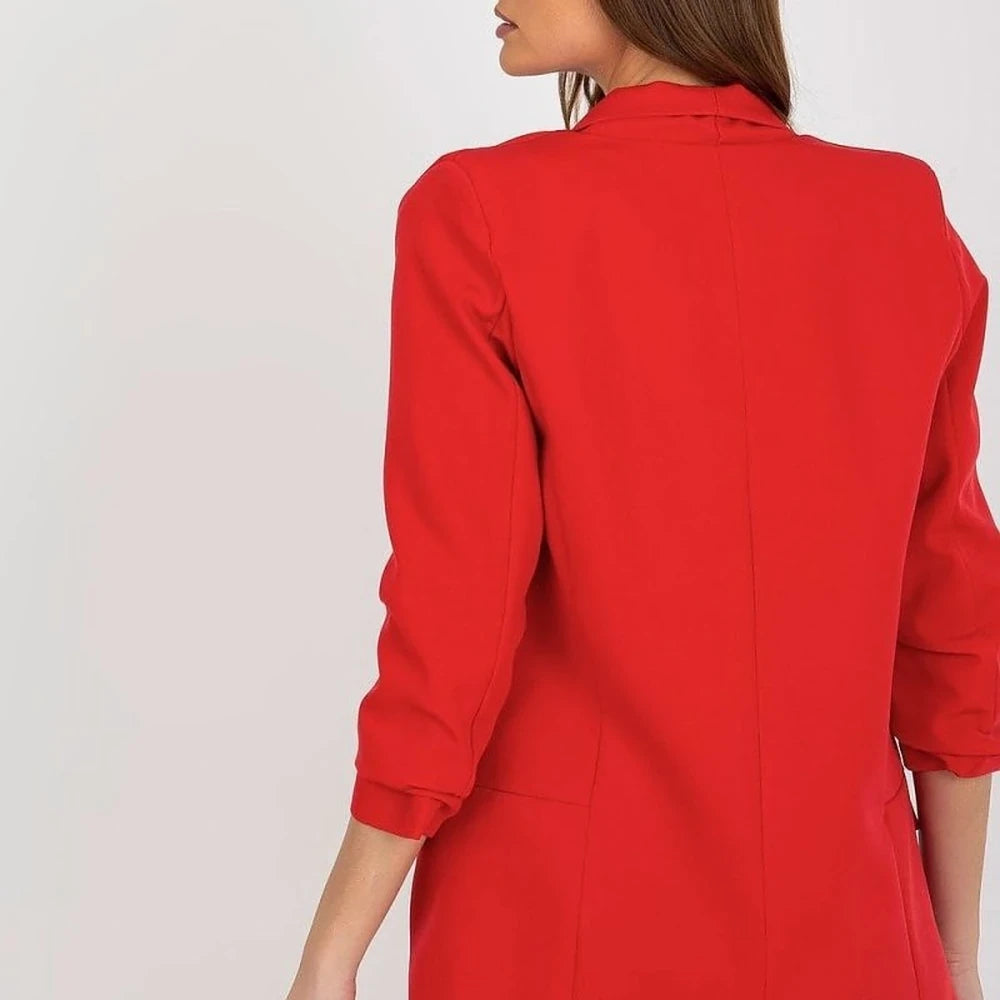 Women's Lined 3/4 Sleeve Unbuttoned Jacket