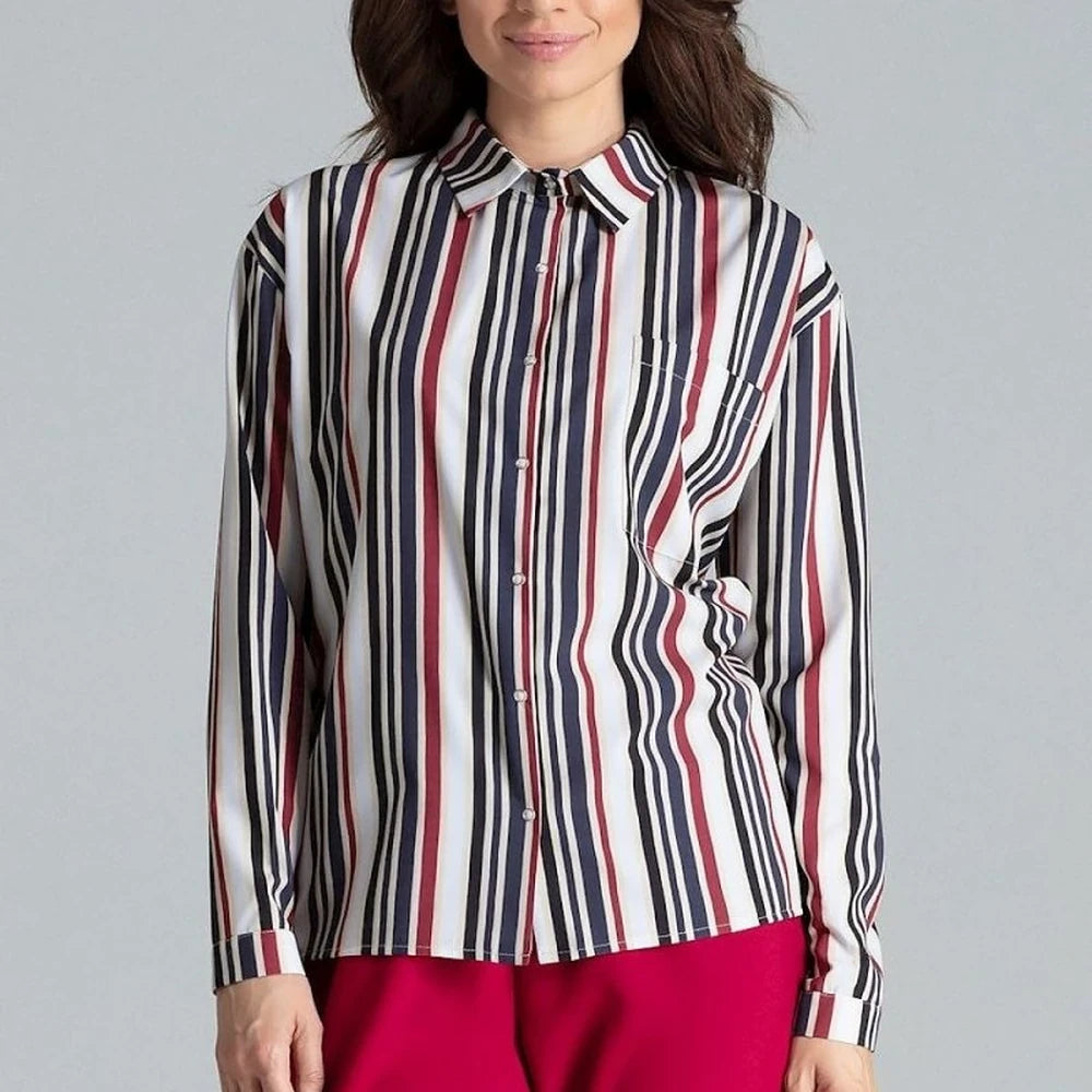 Long Sleeve Button-Up Shirt with Pocket