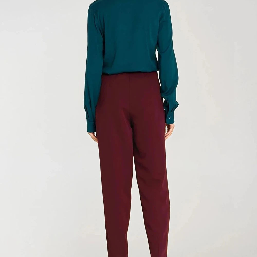 Viscose Shirt with Jabot Detail