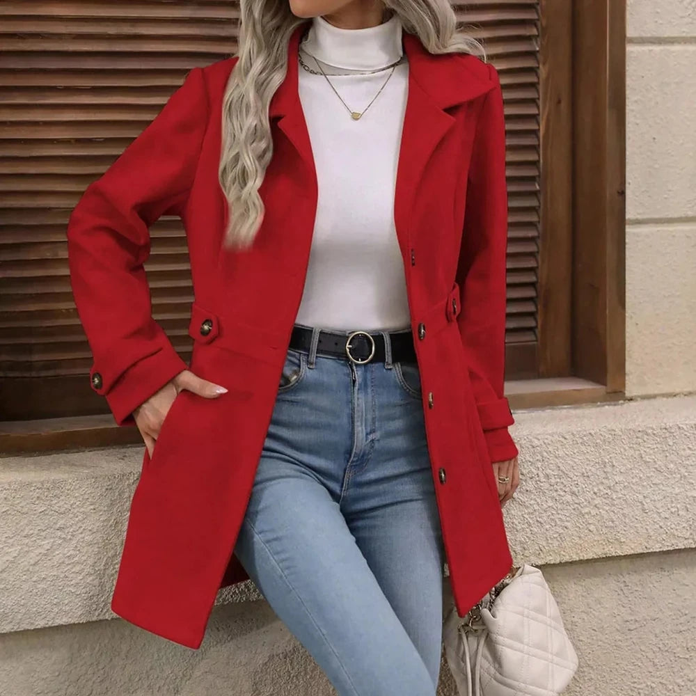 Button Up Long Sleeve Outerwear Jacket