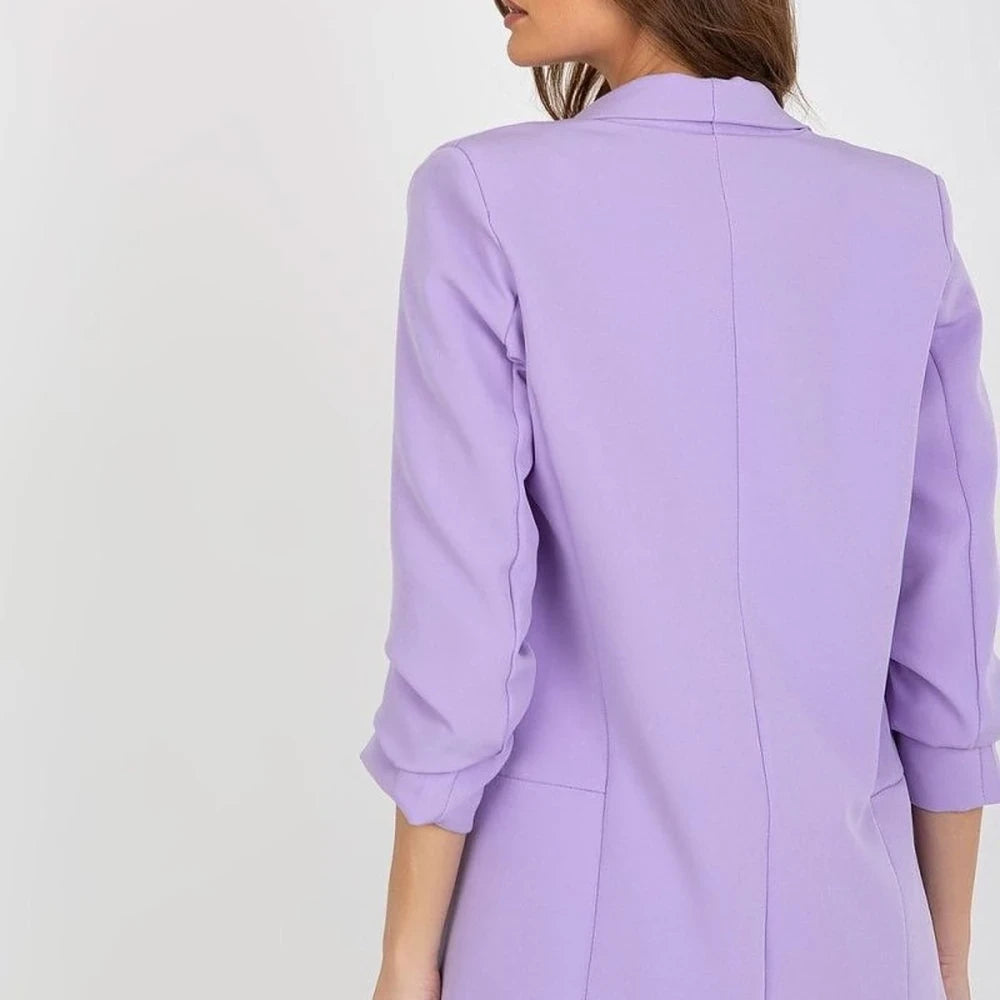 Women's Lined 3/4 Sleeve Unbuttoned Jacket