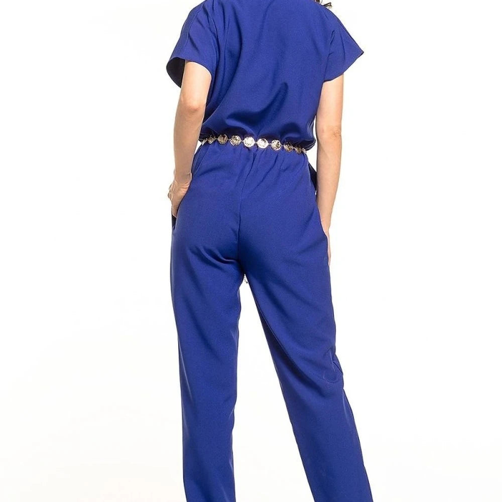 Green Envelope Neck Jumpsuit