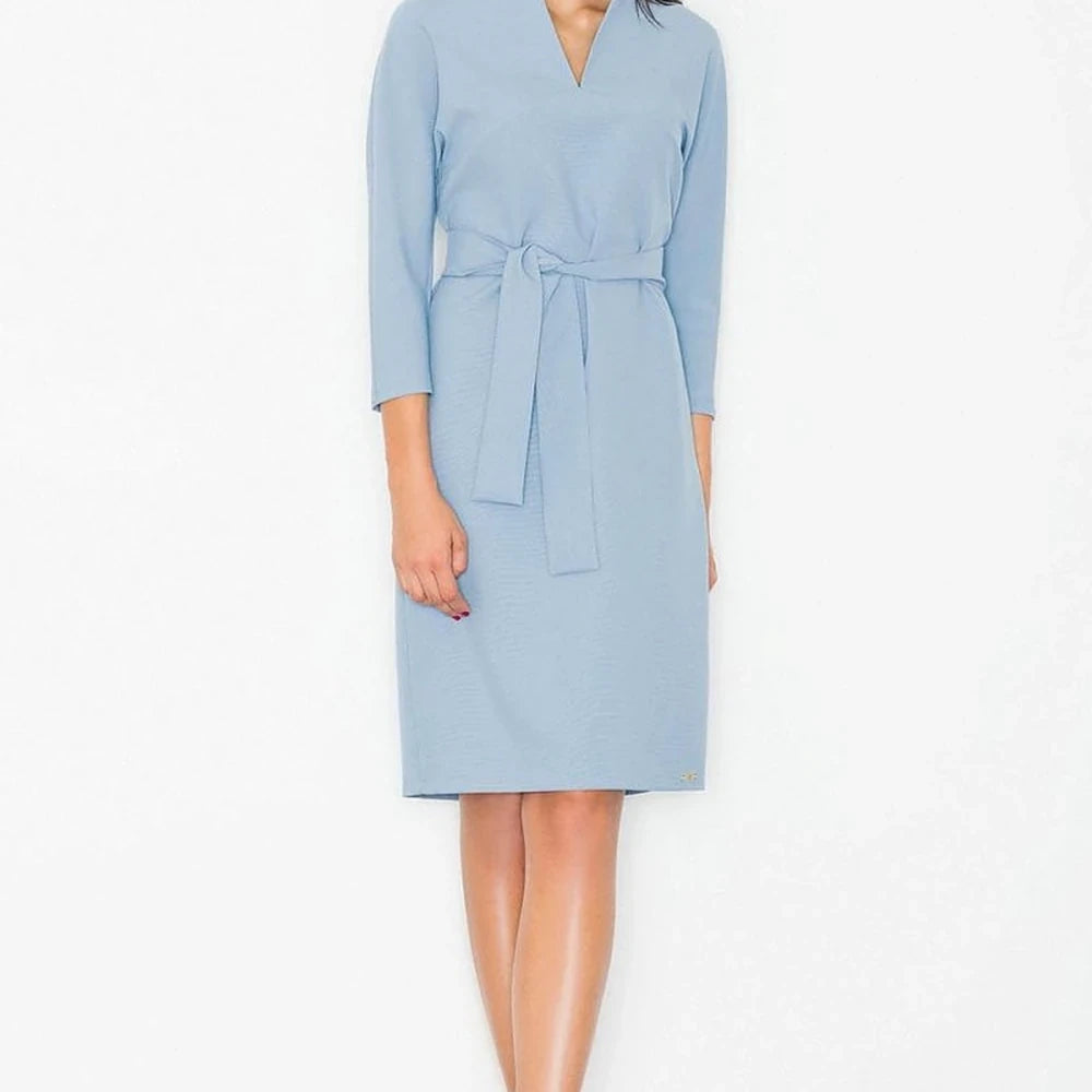 Midi Dress with Belt