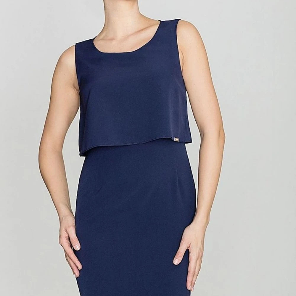 Fitted Cocktail Dress with Back Zip
