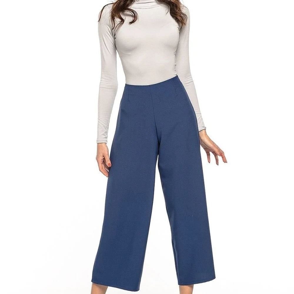 High Waisted Wide Leg Trousers