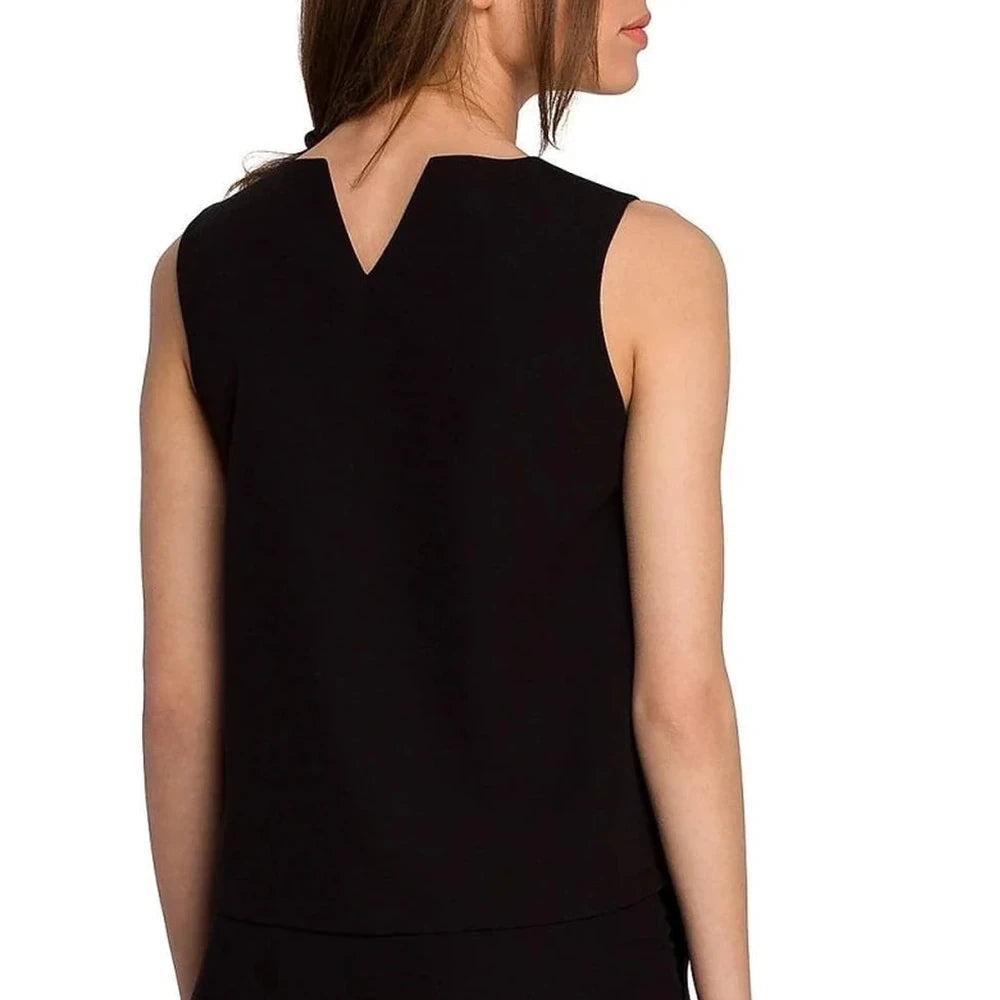 Sleeveless Trapeze Blouse