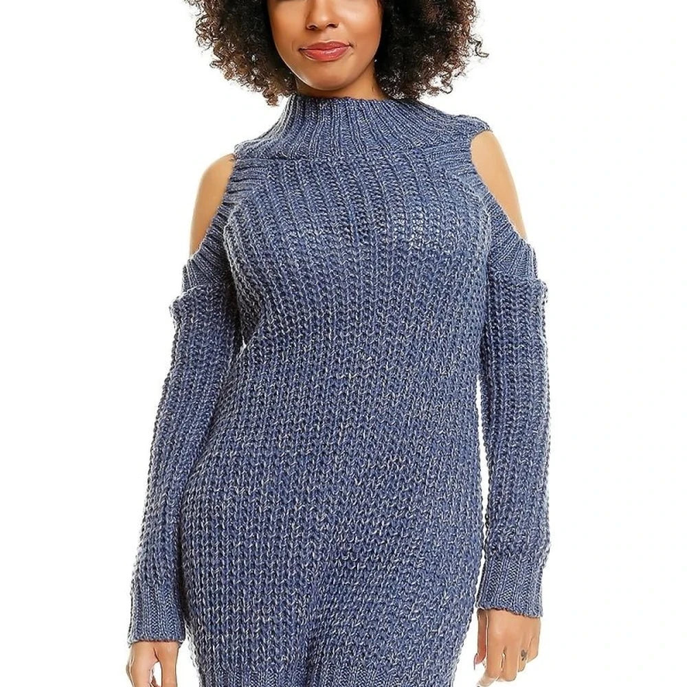 Hard-Knitted Maternity Jumper with Half-Zip
