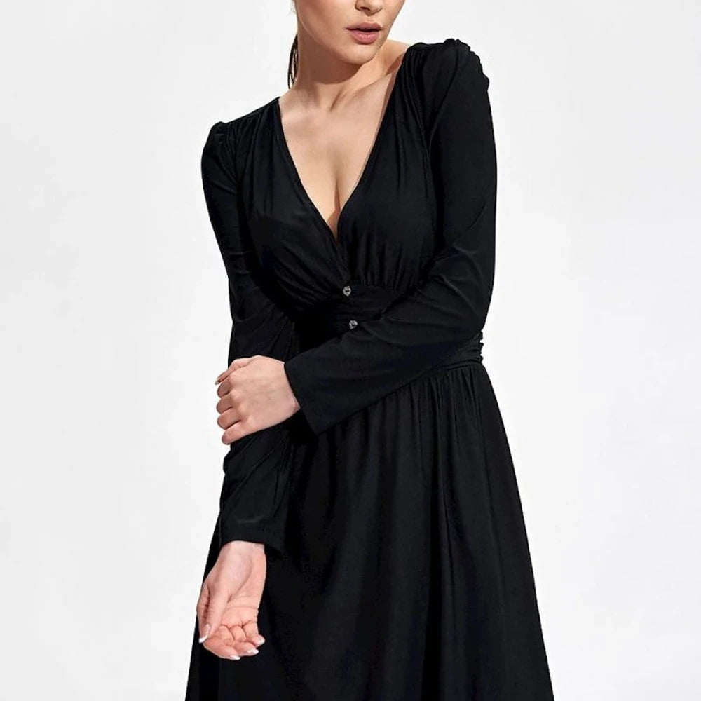 Flared Stretch Daydress with Sweetheart Neckline