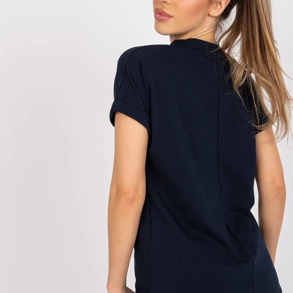 Cotton T-shirt Short Sleeve Simple Cut