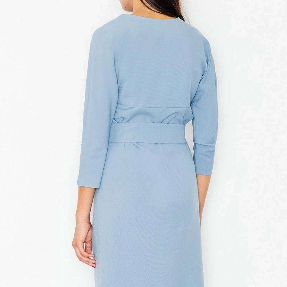 Midi Dress with Belt