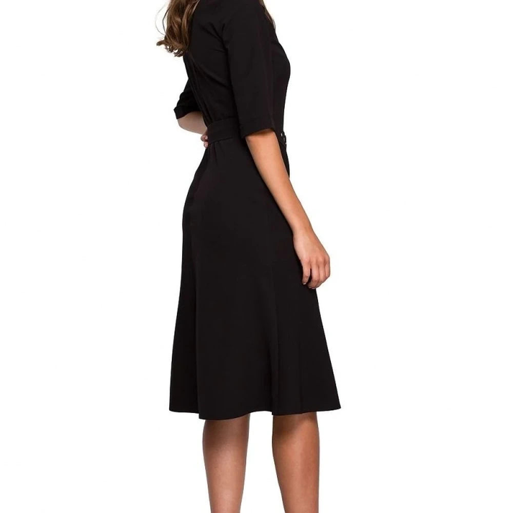 Classic Day Dress with Belt