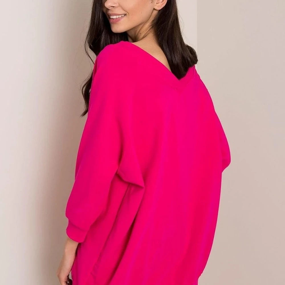Loose Fit Sweatshirt - Cotton Spandex Blend