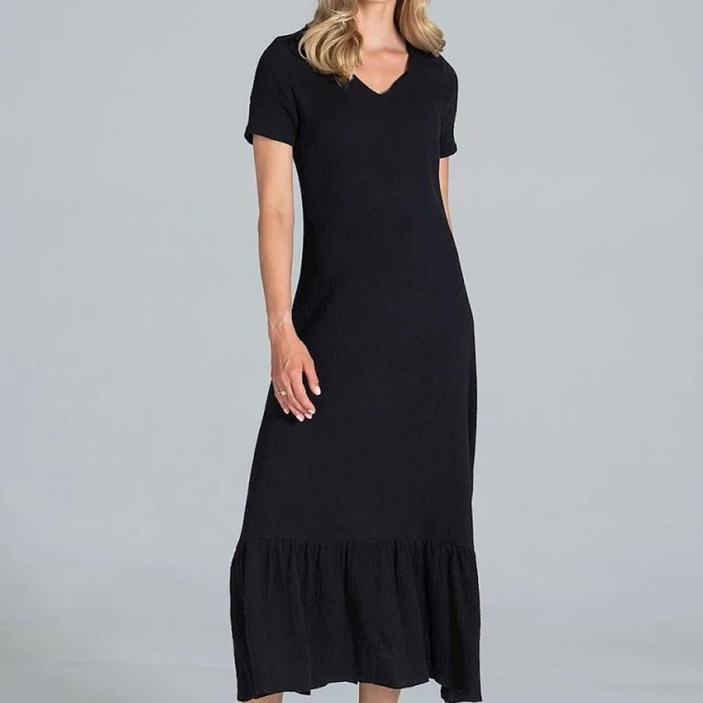 Midi Dress with Sweetheart Neckline