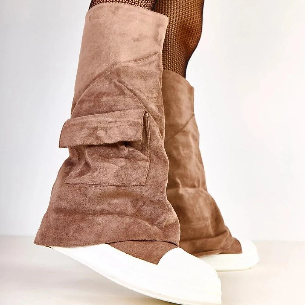 Women's Suede Eco Leather Thigh-High Boots