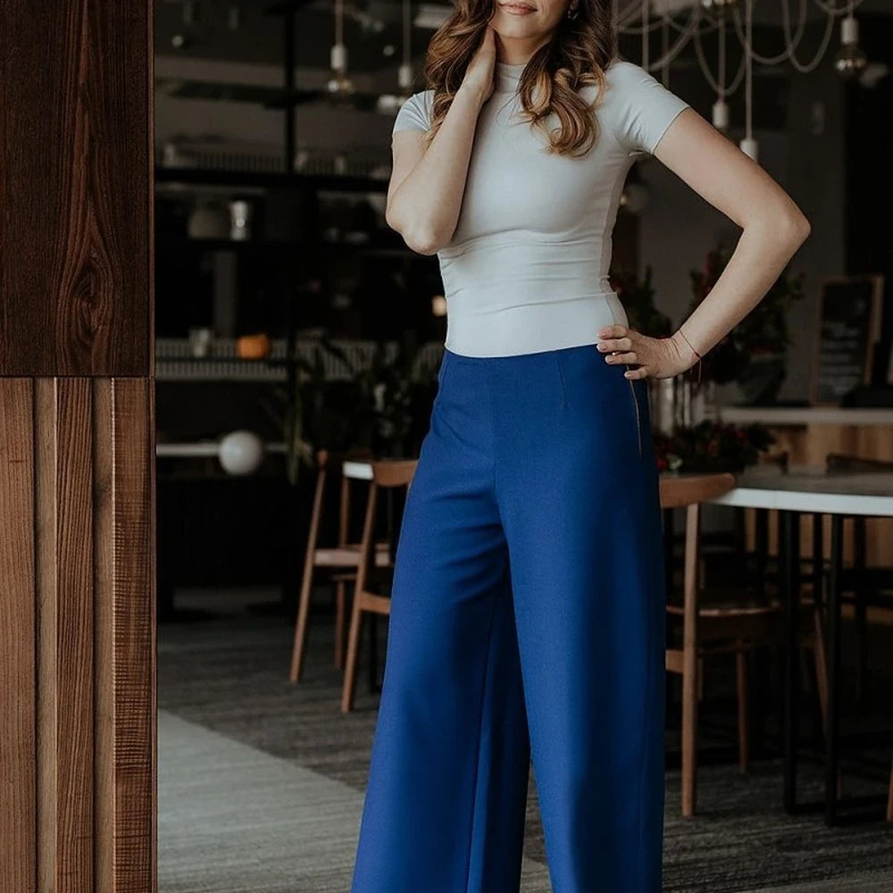 Women's 7/8 Wide Leg Trousers