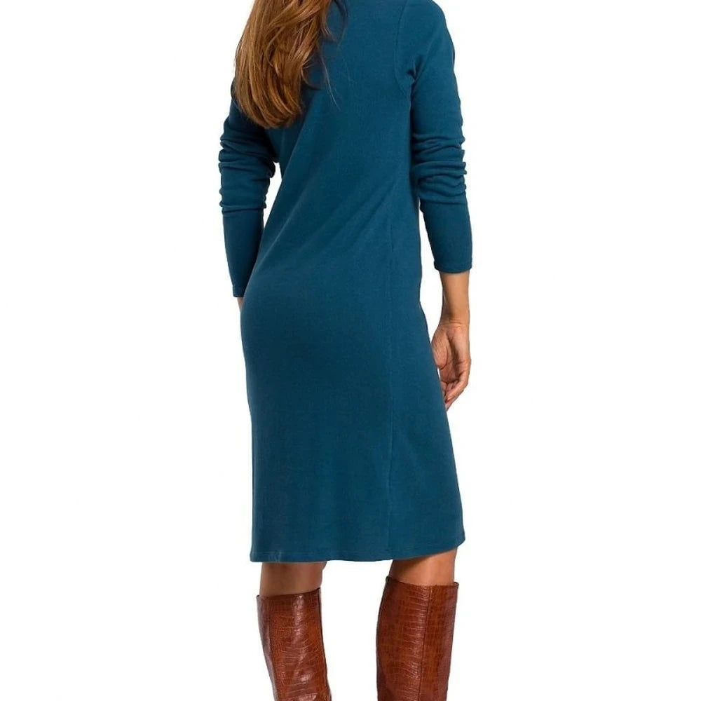 Cotton Knit Midi Dress