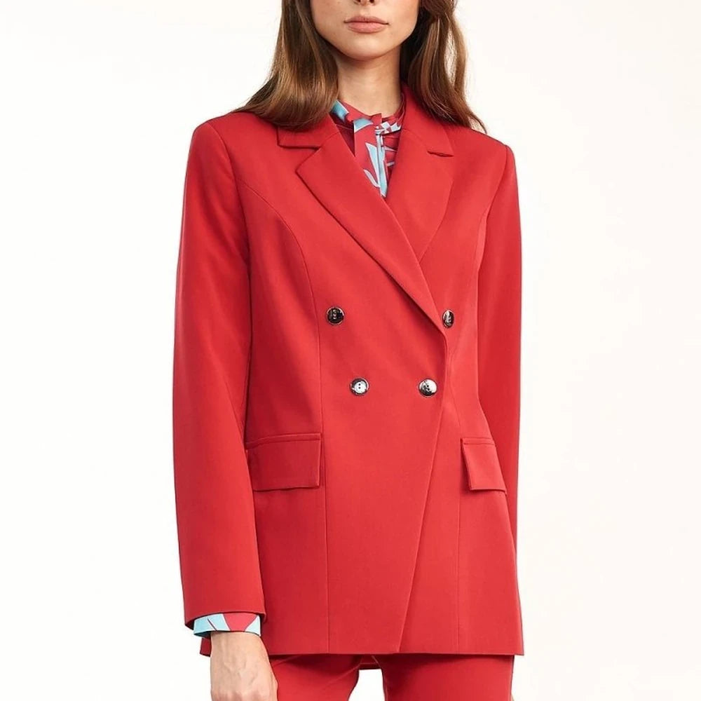 Double-Breasted Autumn Blazer Jacket